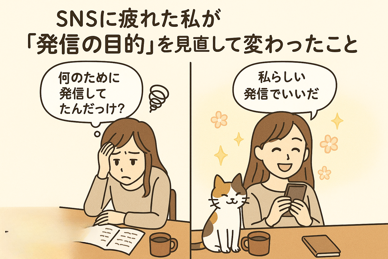 SNSに疲れた私が発信の目的を見直して変わったこと