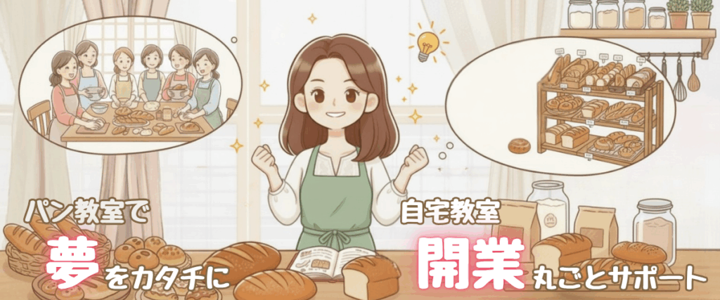 パン教室の資格から開業までをサポート