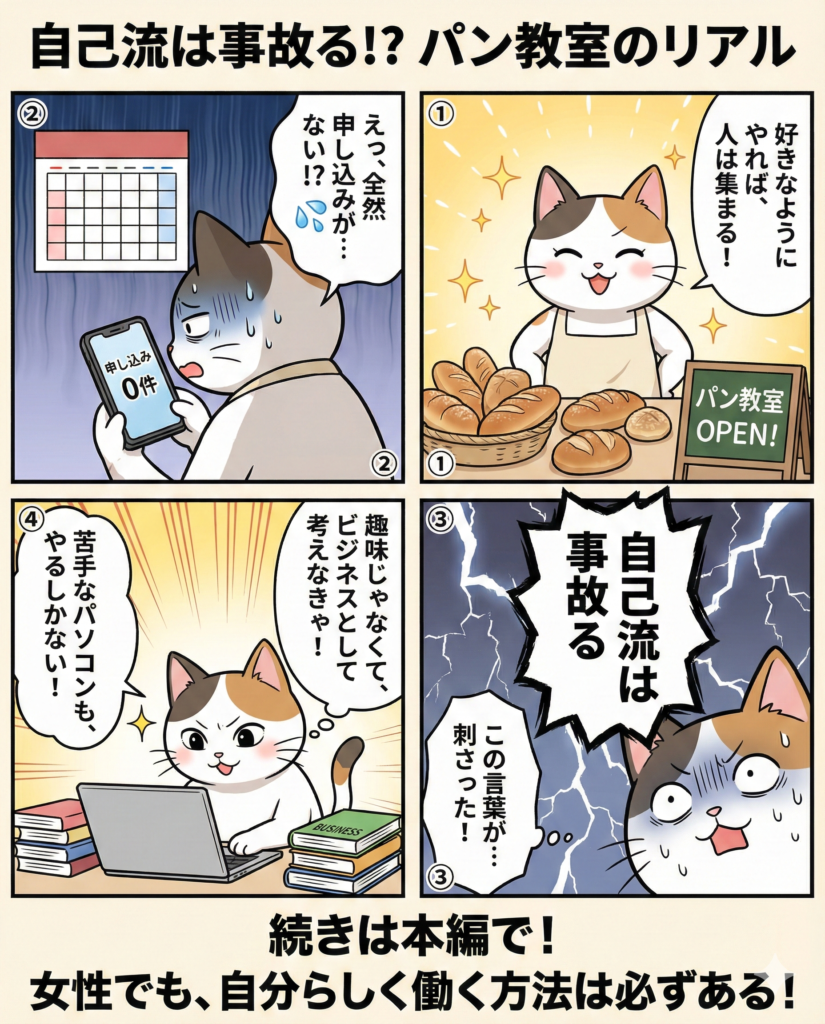 自宅パン教室でも自己流は事故る！？